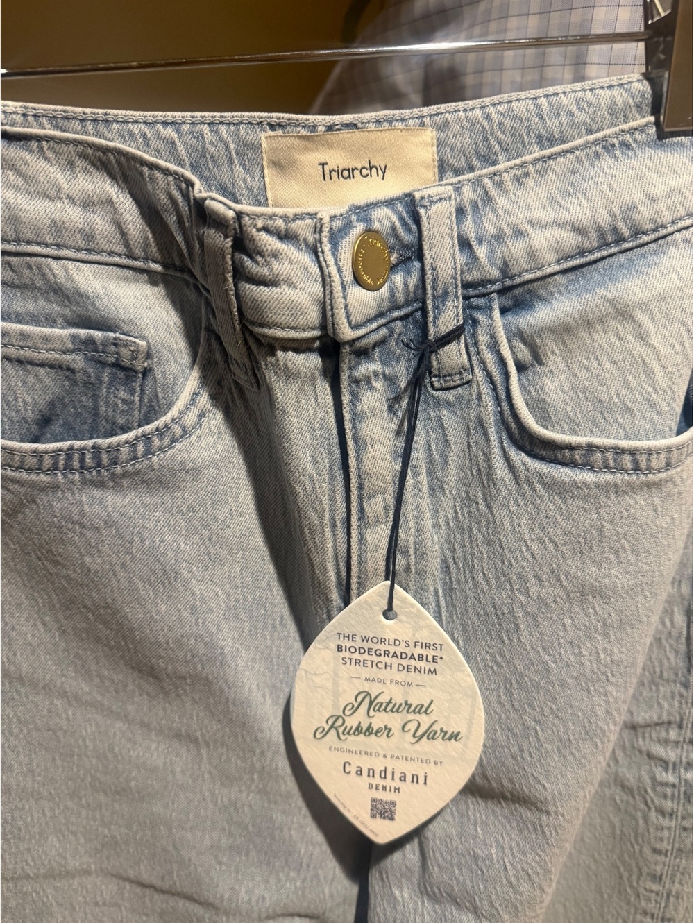 Triarchy Light Wash High-Rise Straight Leg Jeans Size 24